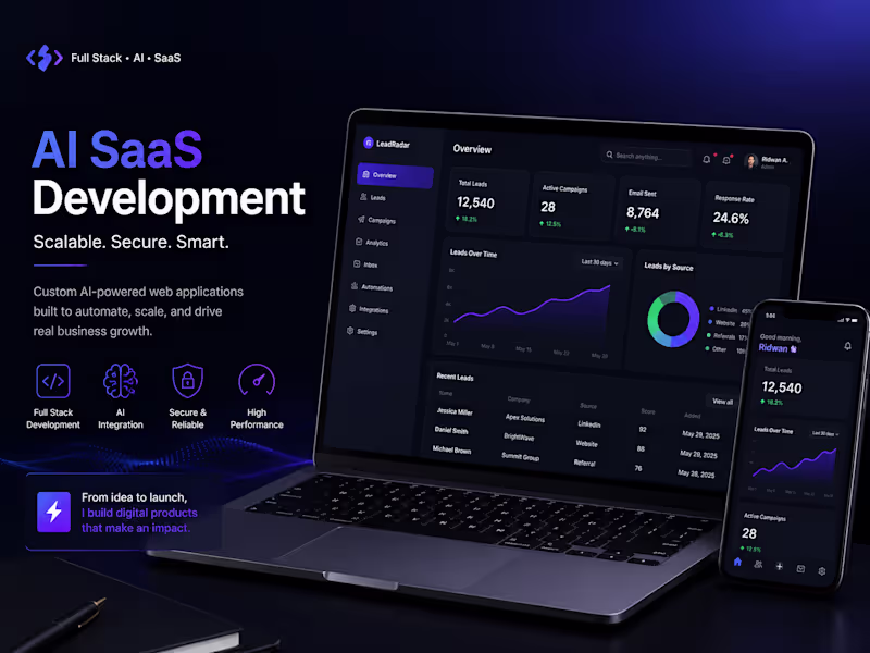 Cover image for AI SaaS Web Application Development