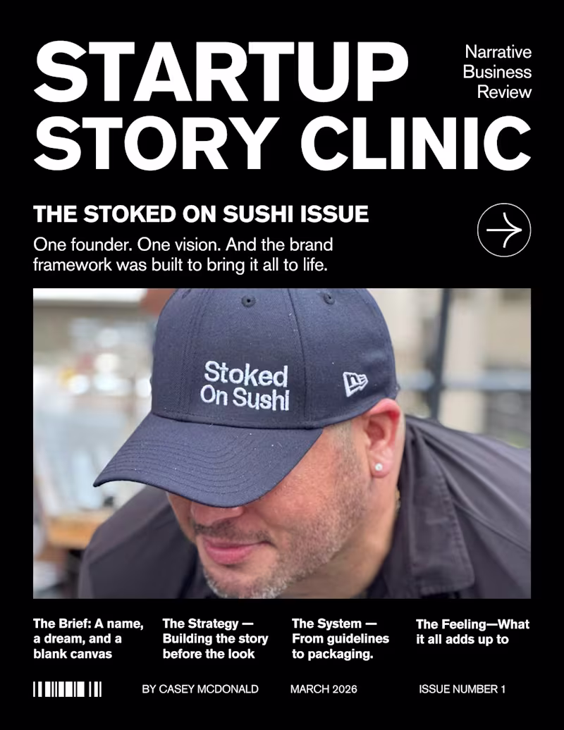 Cover image for Startup Story Clinic - The Stoked On Sushi Issue