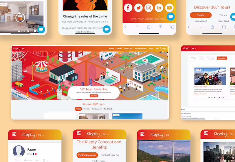 Cover image for Klapty - Virtual Tour and 360° VR Platform