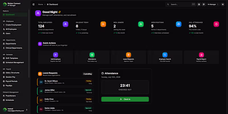 Cover image for Motion Connect – HR Management
