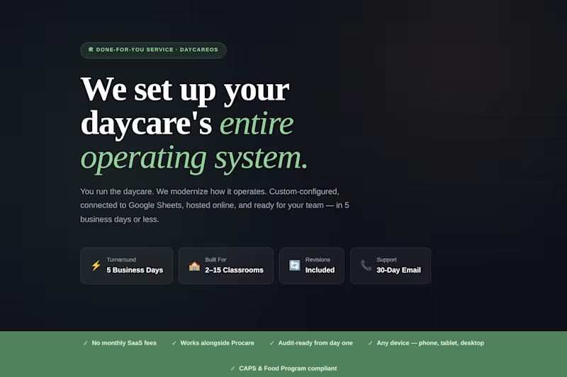 Cover image for Managed Operations Service