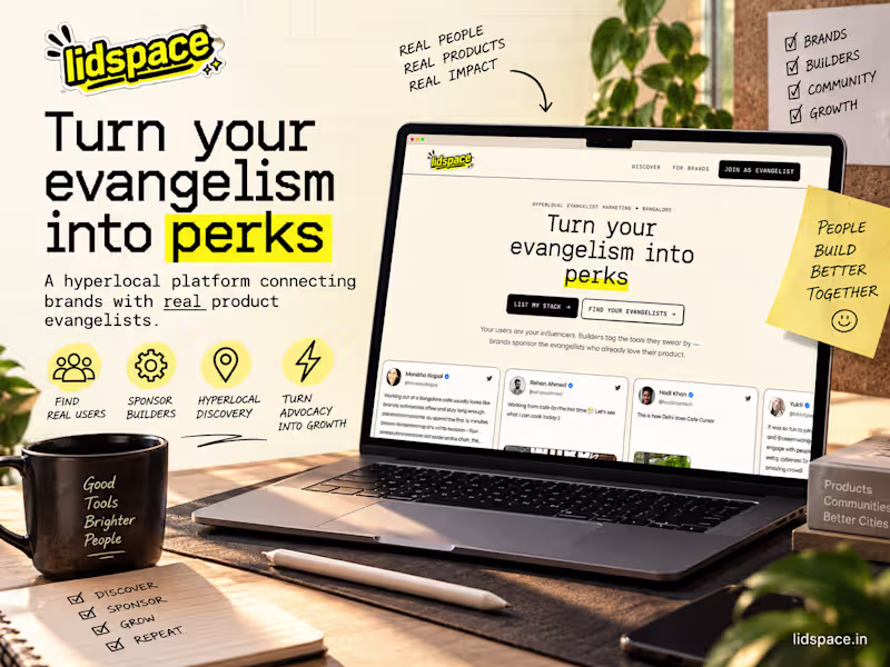 Cover image for Lidspace: hyperlocal evangelist marketing in Bangalore