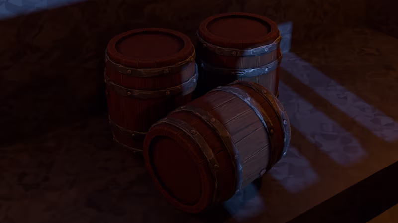 Cover image for Stylized Wooden Barrel Creation for Game Environments