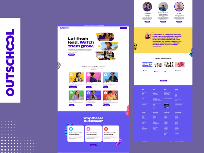 Cover image for Modern Learning Platform React Website 