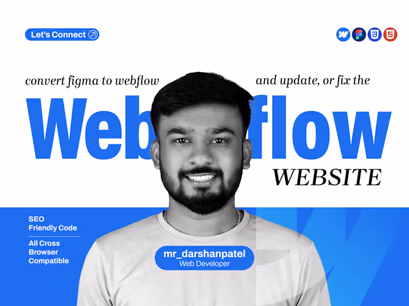 Cover image for Webflow Landing Page Design & Development Expert