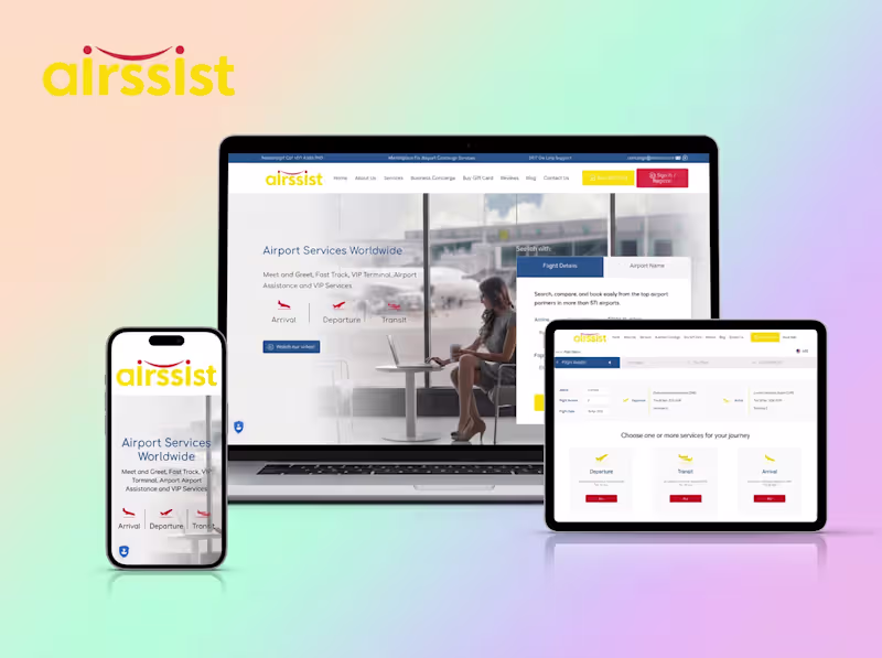 Cover image for Airssist - Booking Platform
◆ Context