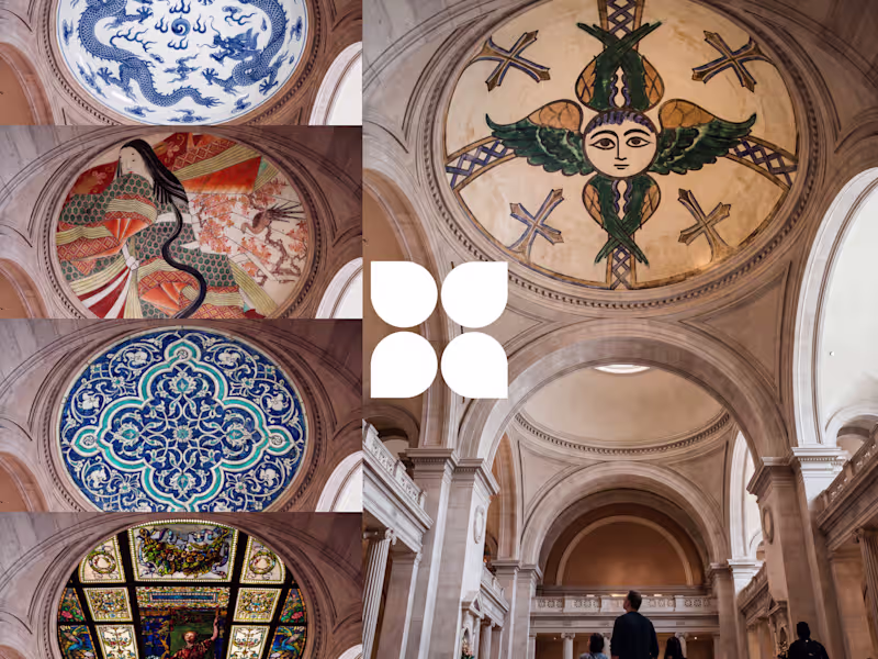 Cover image for SIX SKIES explores what happens when details from museum obj...