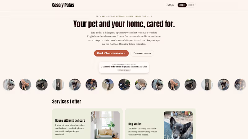Cover image for Casa y Patas lets a