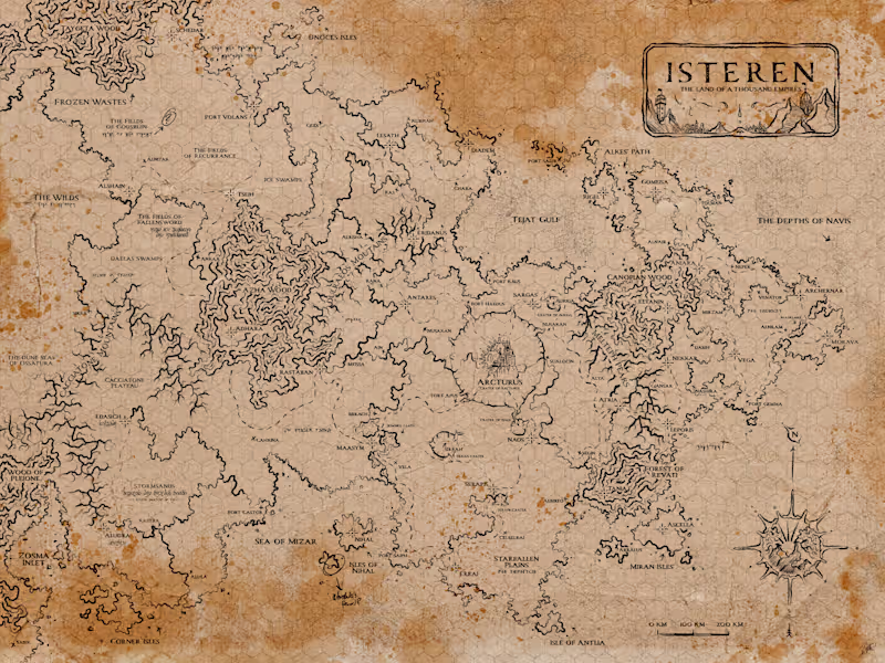 Cover image for RPG Map (Country) — Isteren