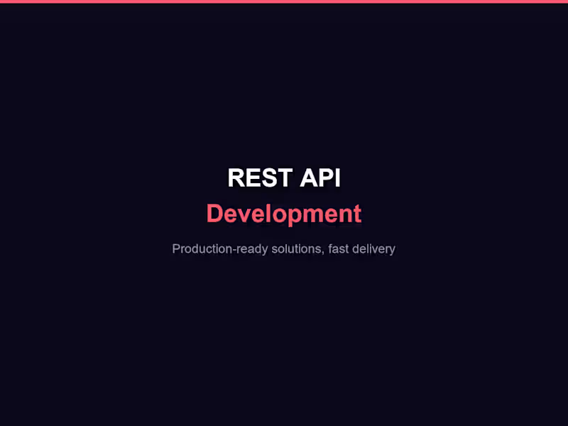 Cover image for REST API Development and Integration