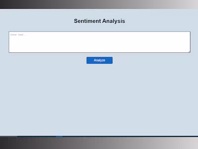 Cover image for In this project, I developed a Sentiment Analysis Web App us...