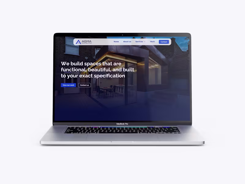 Cover image for AGMA Construction | Branding & Website