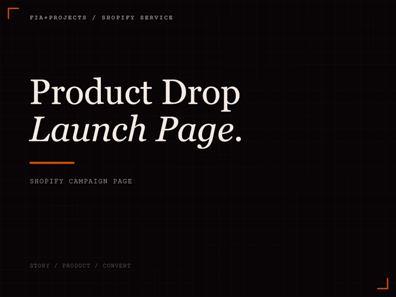 Cover image for Shopify Product Drop Launch Page