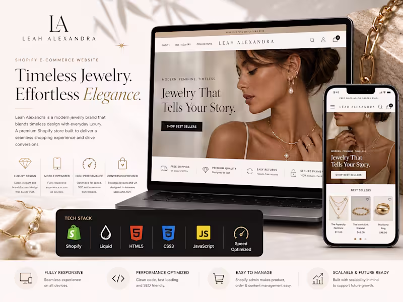 Cover image for Leahalexandra Shopify Website