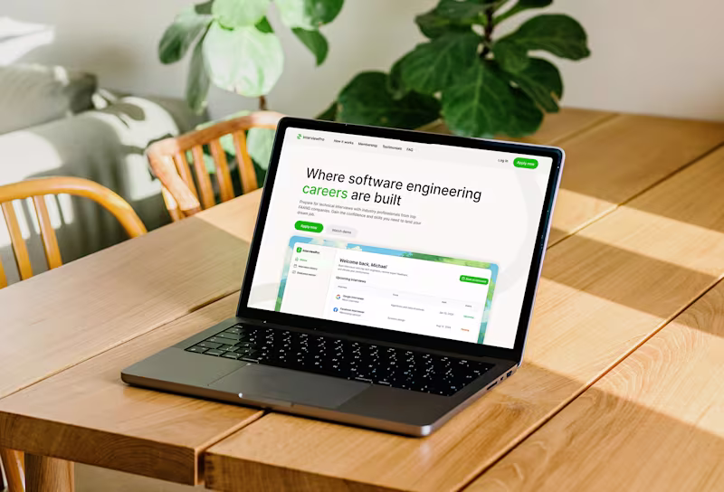 Cover image for InterviewPro Website Strategy, Design & Framer Development