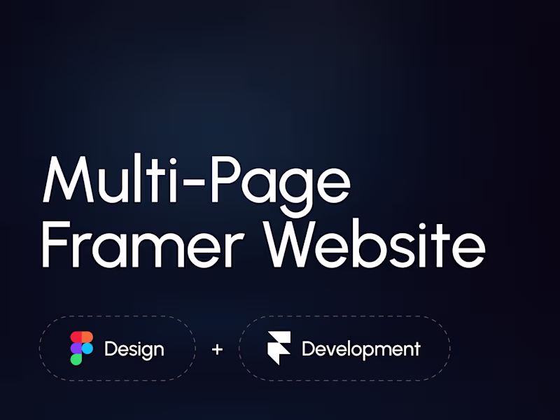 Cover image for Multi-Page Framer Website