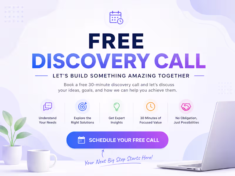 Cover image for Free Discovery Call — Let's Talk About Your Project