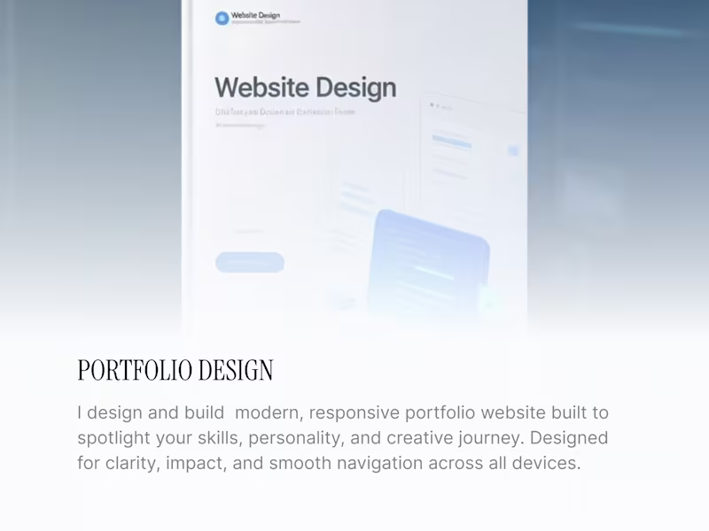 Cover image for Portfolio Website Design