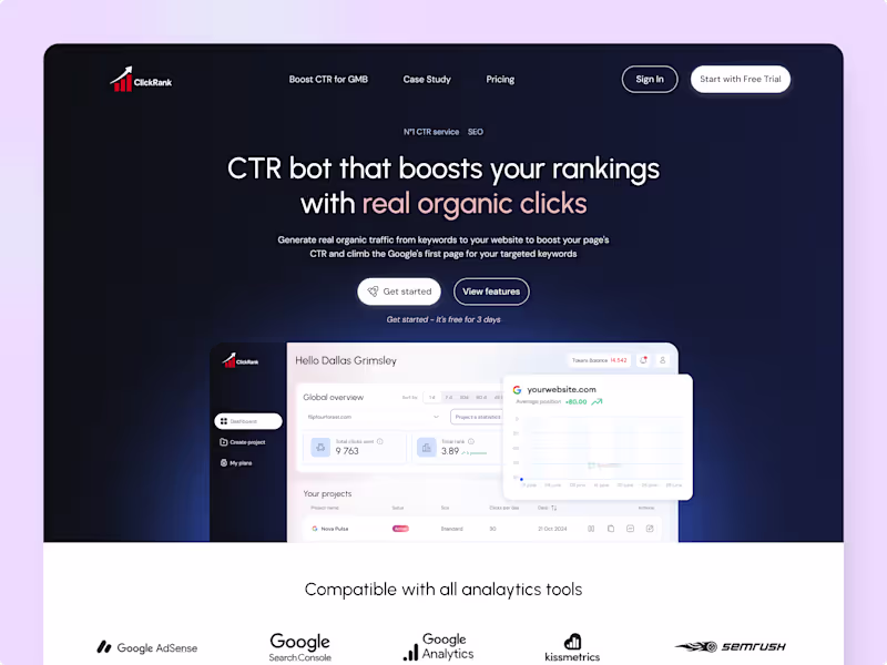 Cover image for Landing page design UX Design | Web Design | SaaS | Figma