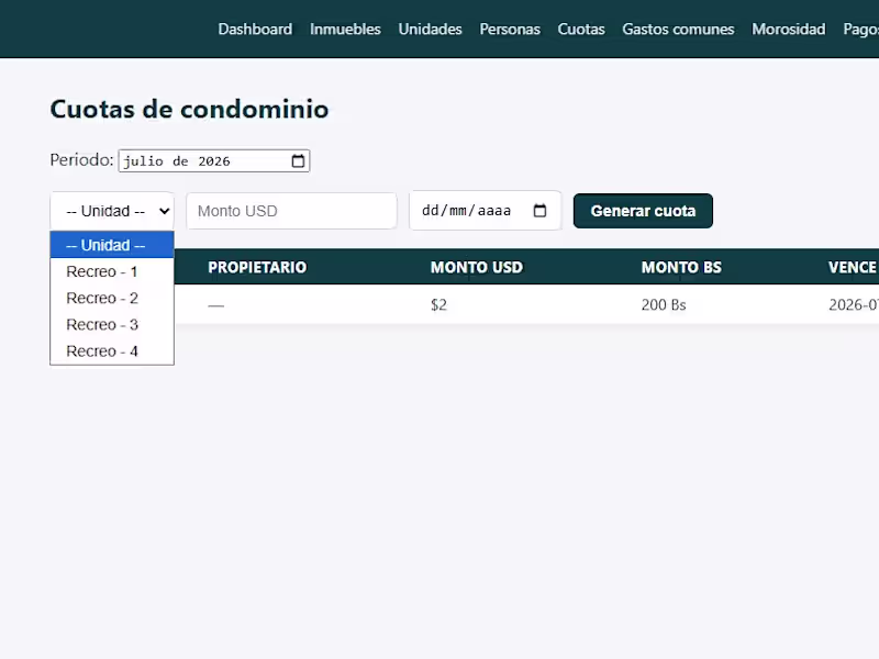 Cover image for CondoSuite — el dashboard o