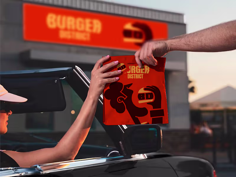 Cover image for Burger District — Fast Food Branding & Packaging Design