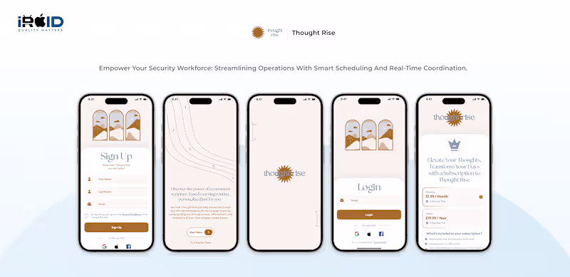 Cover image for Thought Rise - Motivational Audio App