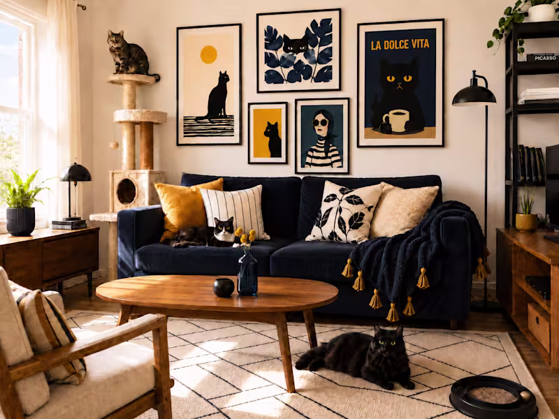 Cover image for Cat-Lover Living Room Refresh