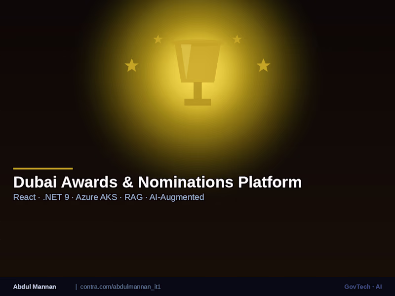 Cover image for Dubai Awards & Nominations Platform