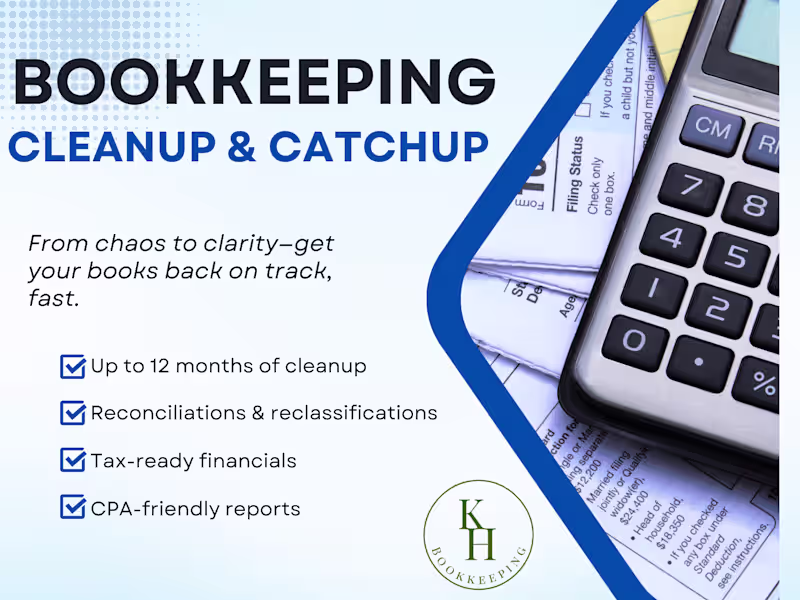 Cover image for Bookkeeping Cleanup & Catchup