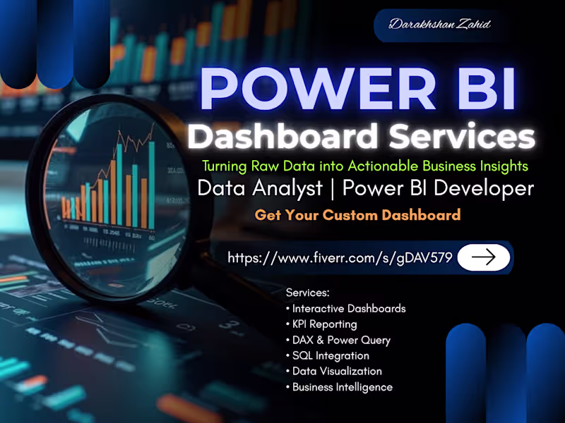 Cover image for Professional Power BI Dashboards & Business Intelligence