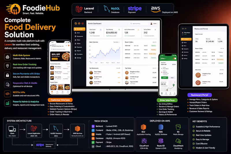 Cover image for Food Delivery Application
Developed a complete