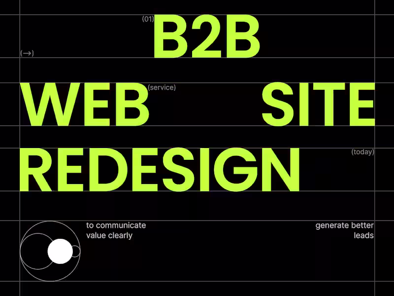 Cover image for  B2B Website Redesign & UX Improvement