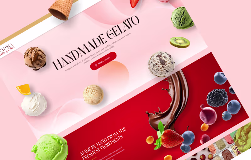 Cover image for Web Design for Japanese Artisan Gelato Shop