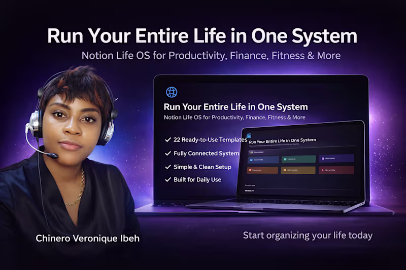 Cover image for Complete Notion Life OS for Productivity, Finance & Daily Life