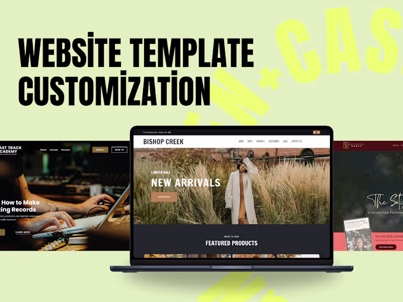 Cover image for Website Template Customization