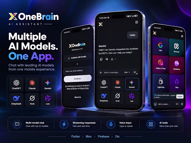 Cover image for Overview

OneBrain is a mobile AI