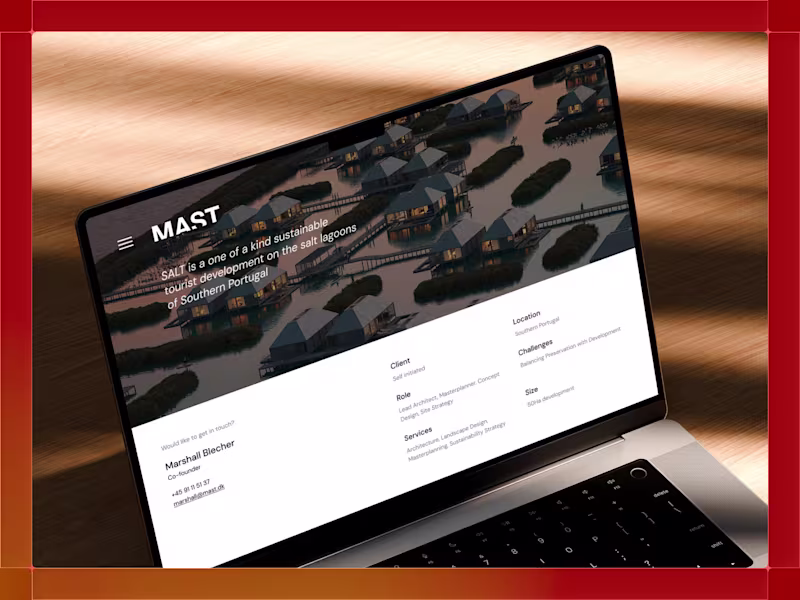 Cover image for Redesigned a website for MAST,