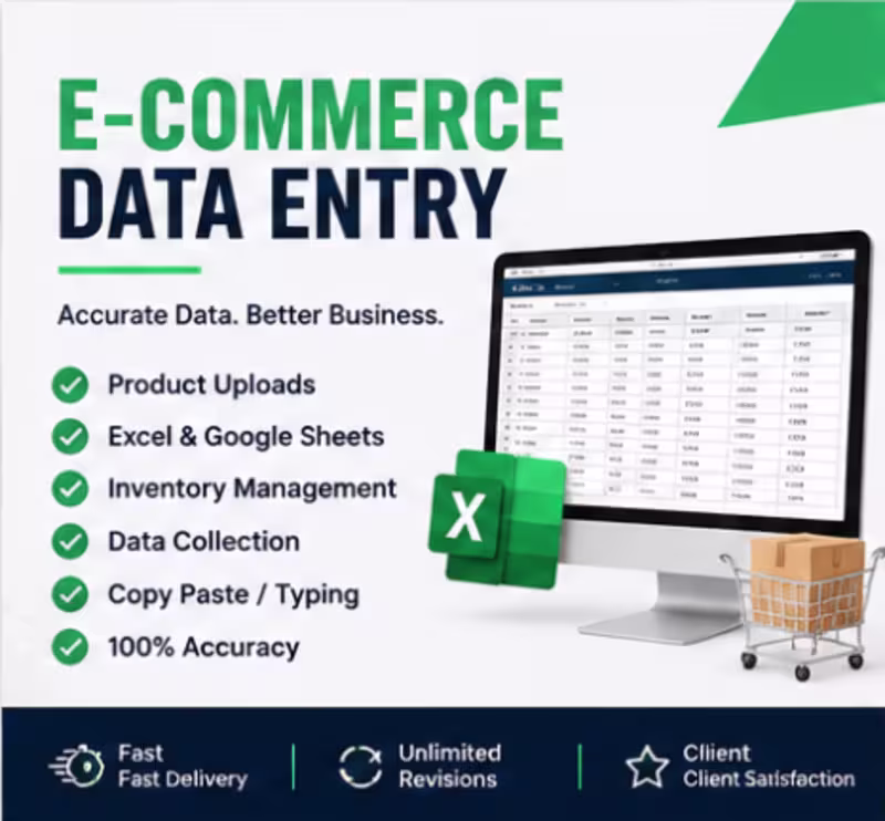 Cover image for Product Listing & Data Entry Services