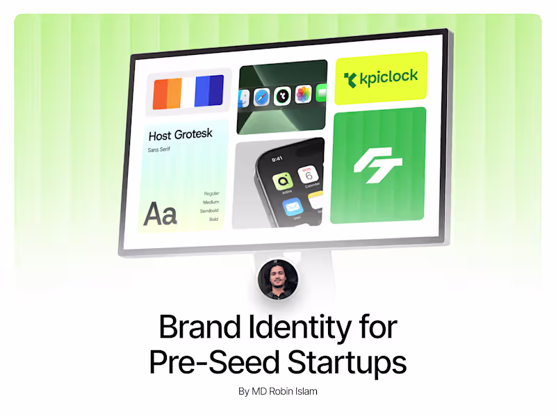 Cover image for Brand Identity for Pre-Seed Startups