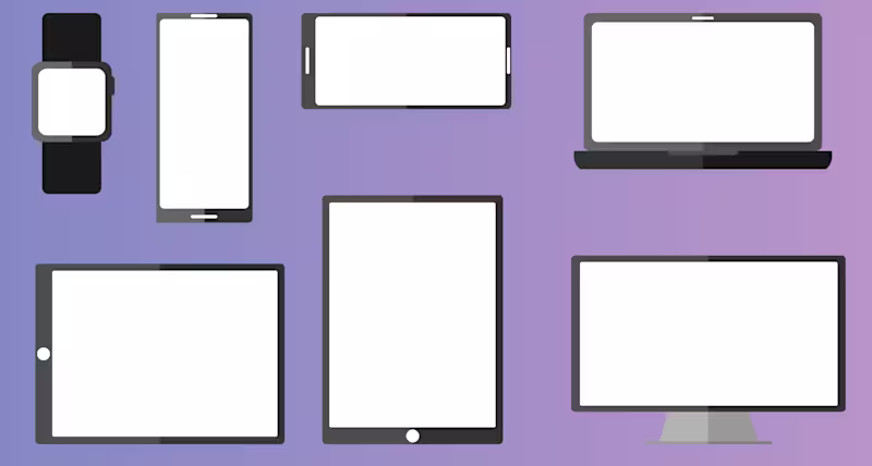 Cover image for Various mobile tech device template