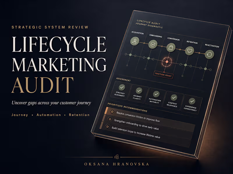Cover image for Lifecycle Marketing Audit