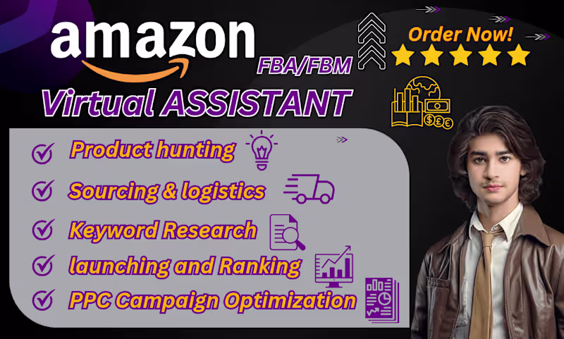 Cover image for I will be your expert amazon FBA virtual assistant