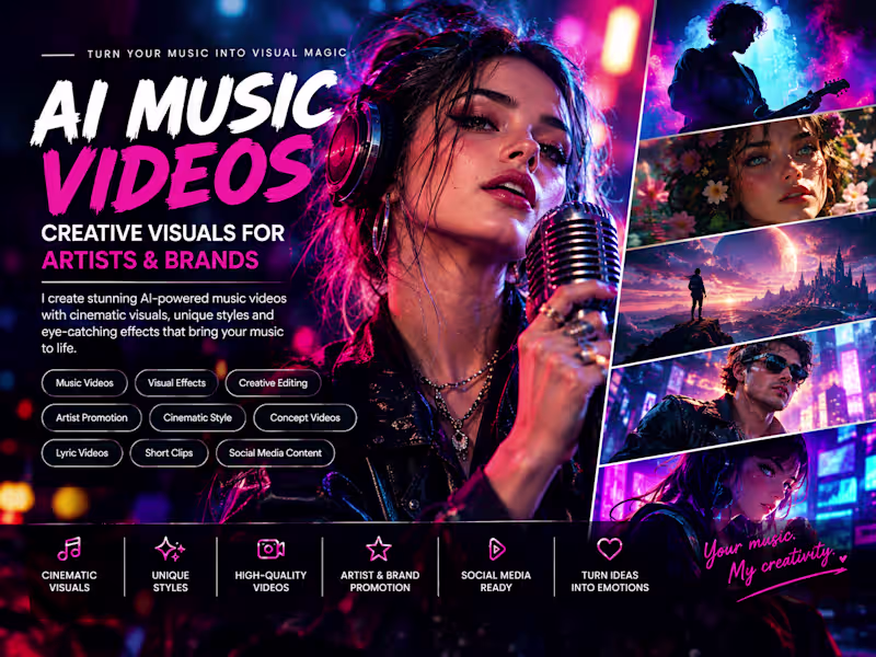 Cover image for AI Music Videos & Creative Visual Production