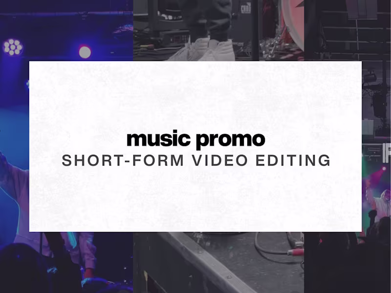 Cover image for Short-Form Video Editing for Music Promotion