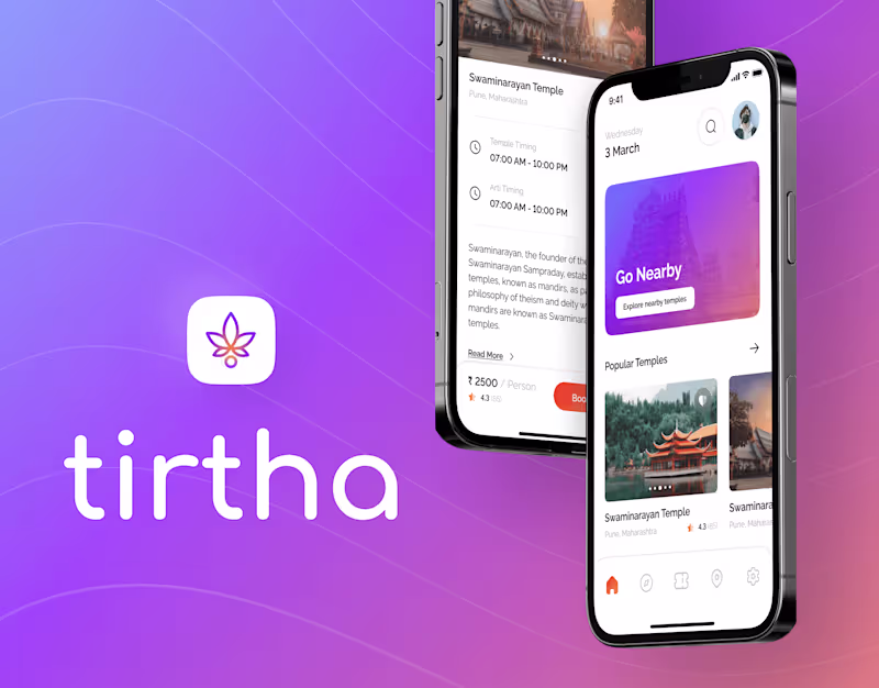 Cover image for Tirtha: A Portal for Temple Visit Experience