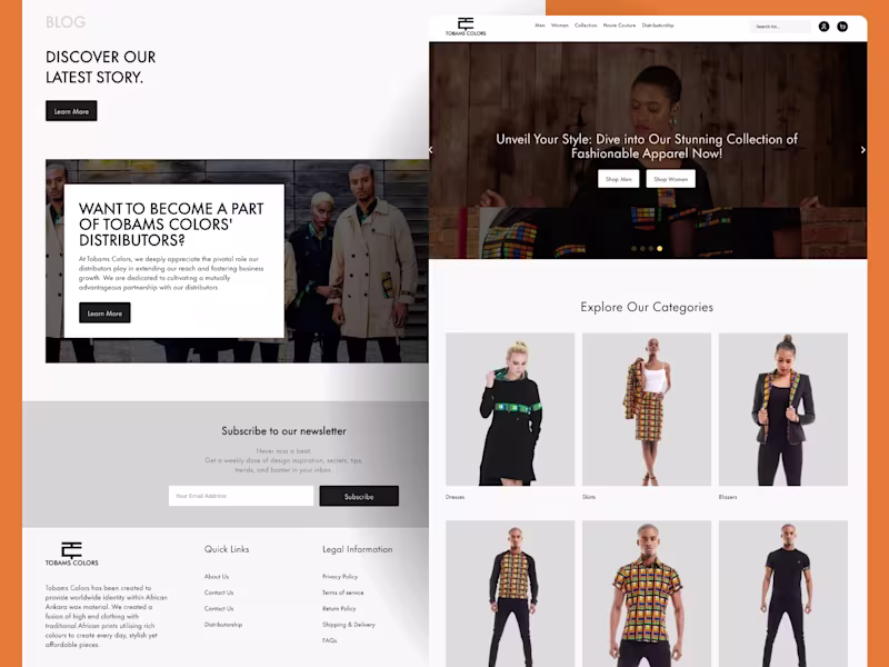 Cover image for Figma to WordPress eCommerce Store for African Fashion Brand