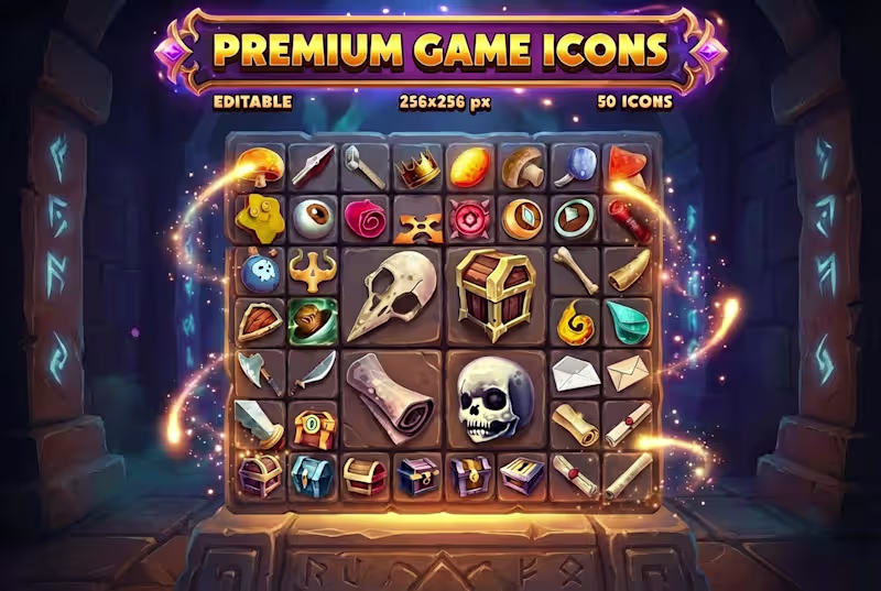 Cover image for RPG Icon Pack – Game
