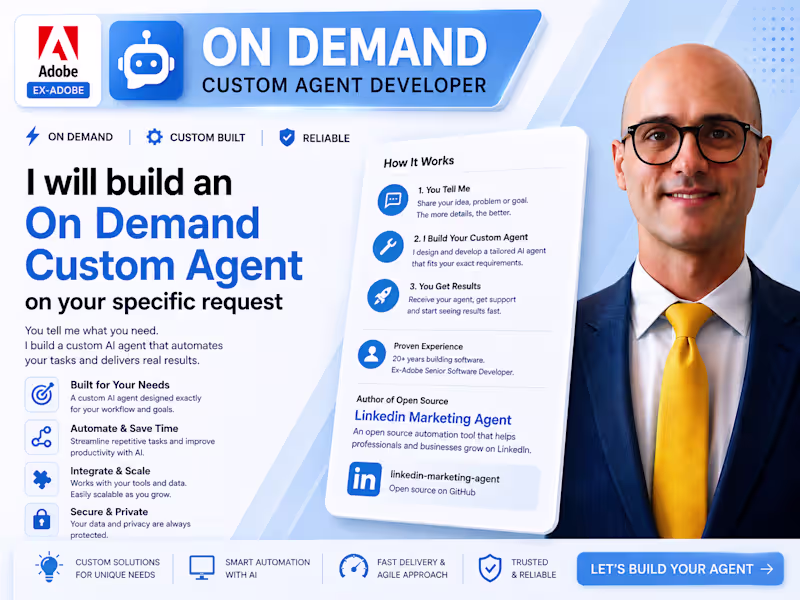 Cover image for On-demand Custom Agent