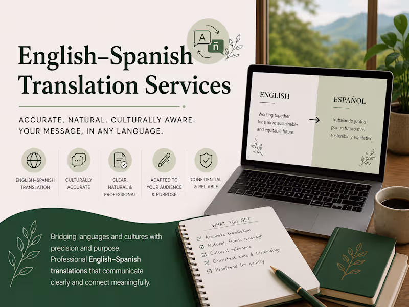 Cover image for English ↔ Spanish Translation