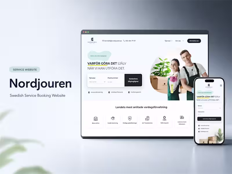 Cover image for Nordjouren — Swedish Service Booking